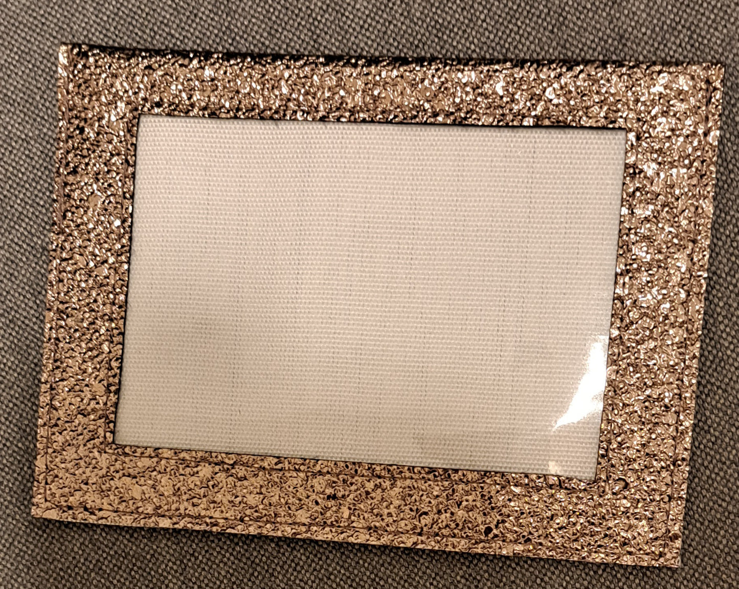 Glittrig kardborreficka utan armband