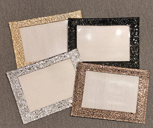 Glittrig kardborreficka utan armband