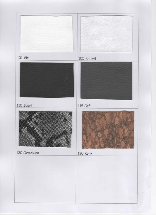 Färgprover på nummerlappshållare